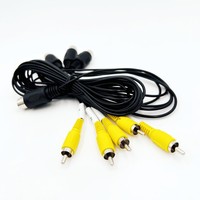 Adaptateur RCA personnalisé Hi-Fi son assemblage de faisceau de câbles RCA connecteur Din 6 broches vers câble audio stéréo RCA