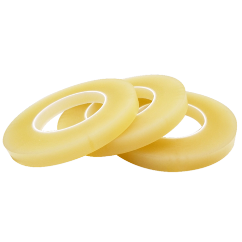 Low MOQ Transparent Traceless PVC Can Sealing Tape Food Iron Box Plastic Bottle Mouth Seal Single Sided Rubber Tape