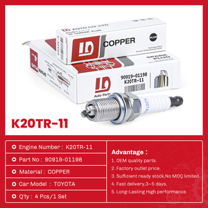 หัวเทียนทองแดง K20TR-11หัวเทียนทองแดง90919-01198สำหรับโตโยต้า - Product Image 4