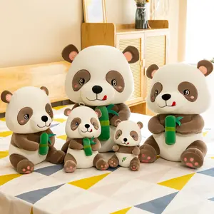 Hecion Kinderen Rustgevende Metgezel Poppen Slaapkussen Bamboe Blad Panda Pop Pluche Speelgoed Nationale Schat Reus Panda Poppen
