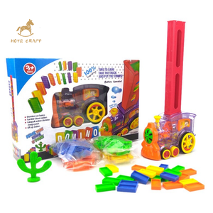 Jouet de Coordination œil-main pour enfants, en plastique Abs, électrique, 60 pièces, ensemble de Train dominos - Product Image 1