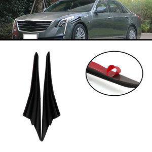 สปอยเลอร์กันชนหน้า Cadillac แบบมีครีบลม ABS สีดำ ติดตั้งด้วยเทป 3M อุปกรณ์ตกแต่งภายนอกรถยนต์ - Product Image 1
