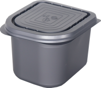 Bac à glace rectangulaire en PP de qualité alimentaire recyclable, résistant au froid, pour le stockage familial