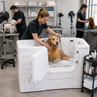 Baignoire pour chien à micro-bulles d'ozone pour un traitement cutané avancé