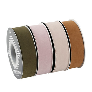 Nine-Colored Ribbon Suede Ribbon 2.5Cm Solid Color Durable Gift Wrapping Shoe Hat Decoration Hair Clip Bow DIY Handmade - Product Image 5