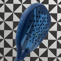 Nouvelle Arrivée FCT - Raquette de Padel Professionnelle Légère et Portable en Fibre de Carbone 18K avec Logo Personnalisé, Surface Rugueuse 3D et EVA