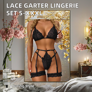 CX547性感蕾丝俯卧撑吊袜带内衣套装女式透明文胸和内裤<span class=keywords><strong>2</strong></span>件套S--XXXL 2025女式内衣 - Product Image 3