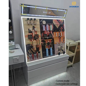 Présentoir cosmétique en bois, meuble de maquillage, étagère pour soins de la peau, présentoir à masques avec 4 niveaux, pré-assemblé pour comptoir de beauté - Product Image 2