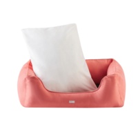 Coussin-lit pliable carré de luxe pour animaux de compagnie (chiens et chats) en tissu Oxford imperméable UFBemo