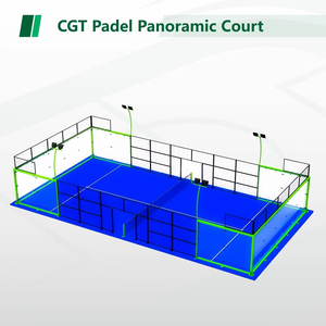 <span class=keywords><strong>Cancha</strong></span> DE <span class=keywords><strong>TENIS</strong></span> súper panorámica Vidrio templado Padel Court Grass - Product Image 2