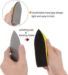 Taş ve granit parlatma için 120 Grit elmas parlatma pedi seti 4.72 "X 2.17" cırt cırt destek - Product Image 6