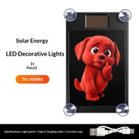 Lampe décorative de voiture OLIVER Fitment la plus vendue, à énergie solaire, sans fil, LED œil de démon, avertissement dynamique ambiant