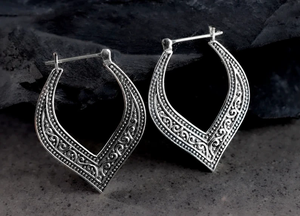 New Trendy Silver Plated Alloy Bohemian Hoop <strong>Earrings</strong> Women Tassel Butterfly <strong>Lightening</strong> Hollow Heart <strong>Earrings</strong> - Product Image 3