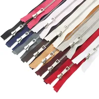 Fermeture Éclair Métal Séparable de 40 à 80 Cm (15-31 Pouces) N°5 pour Vêtements, Vêtements d'Extérieur, Couture, Artisanat, Accessoires en Alliage, 12 Couleurs