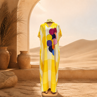 Nouvelle Robe Kaftan Africaine Imprimée Grande Taille de Haute Qualité, Motif Lettres, Maxi Abaya avec Foulard Assorti, Ample, Été, Polyester