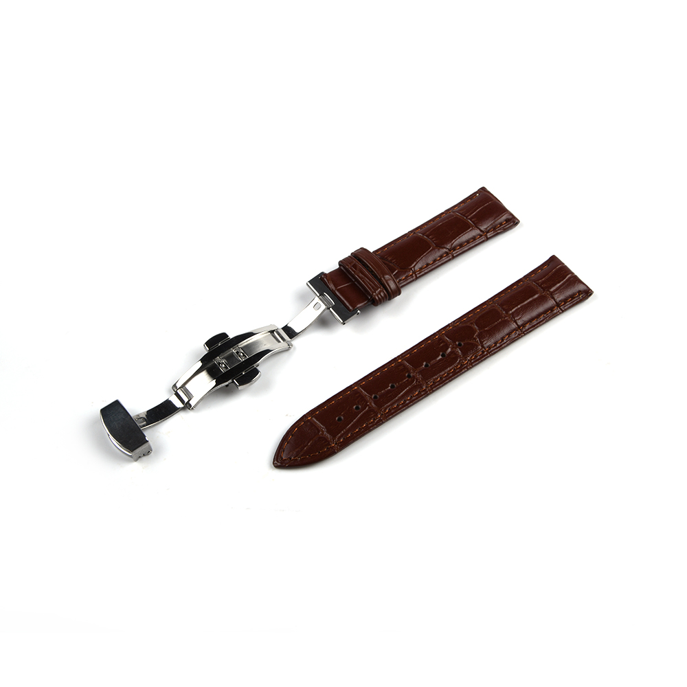 Fashion Style Designer XUNDA Butterfly Buckle Leather Strap Luxury Watch Bands