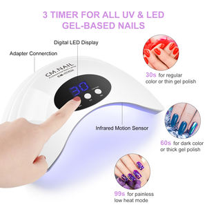 CMNAIL Lámpara <span class=keywords><strong>Ultravioleta</strong></span> <span class=keywords><strong>para</strong></span> <span class=keywords><strong>Uñas</strong></span>, Máquina de Clavado, Pegatinas de Gel, Novedad - Product Image 2