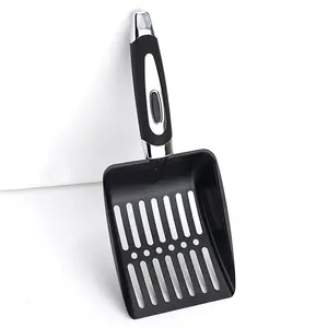 Paletta per lettiera per gatti in metallo con manico lungo e raccoglitore per pale profonde per gatti gattini lettiera strumento per la pulizia di articoli per animali domestici - Product Image 4