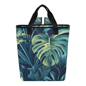 Sac isotherme extra large pour le déjeuner, motif floral tropical hawaïen, idéal pour transporter des aliments chauds, sac de livraison pour livreurs - Product Image 1