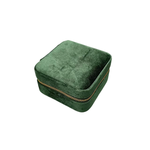 2023 quality custom branded luxury travel velvet jewelry box suede jewelry boxes