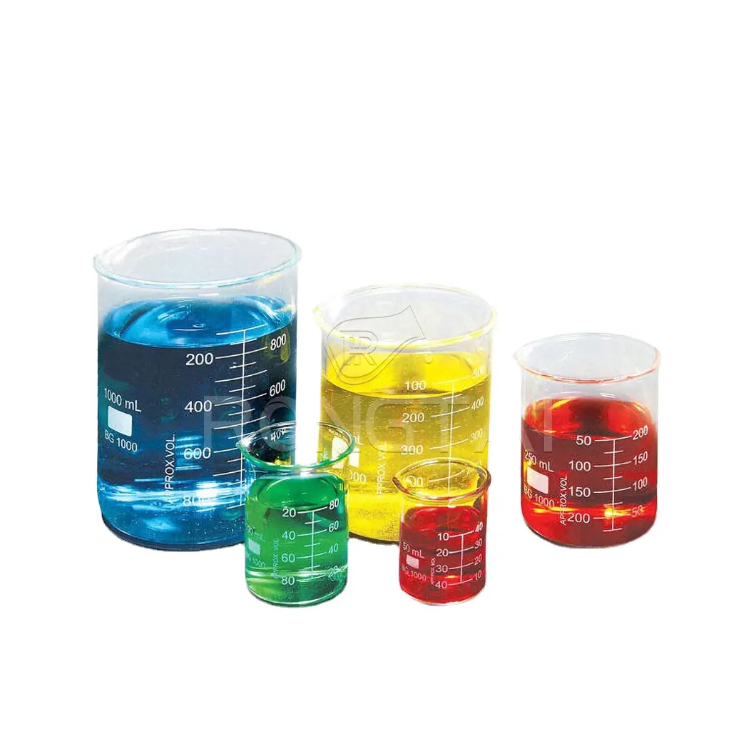 RONGTAI Química Cristalería Mayorista Vaso Vidrio Pyrex 2021ml China 200ml 250ml 30ml Vaso de vidrio