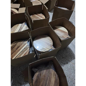 Plateau de service en bois massif de livraison directe d'usine pour la cuisine bloc à découper en sapele pour salades fantaisie fruits plats spéciaux - Product Image 6