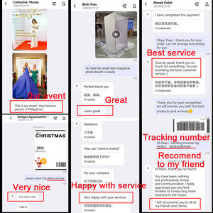 Cabina de Fotos Estilo Revista con Luz Led para Fiestas de Cumpleaños, Estructura de Cabina de Fotos Tipo Revista, Fondo de Fotografía Caja de Revista - Product Image 5