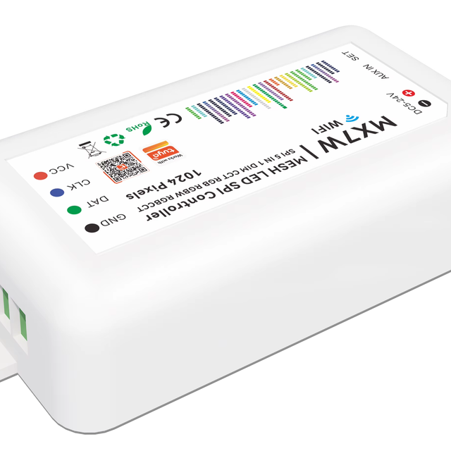 Millionltd Colorful-X7 Tuya Smart Zigbee Mesh SPI 1024-Pixel RGBIC LED Strip 4-Zone Remote Music Control IP20 DC5-24V 30M