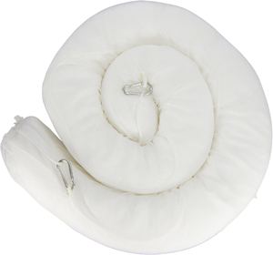 Barrera de Contención de Derrames de Petróleo SABER Ultra Visible, Absorbente de Aceite, de Gran Diámetro (6400 mm), Flotante, Blanca, con Secciones de 3 m - Product Image 1