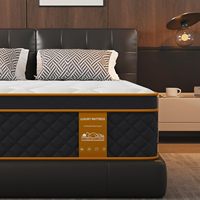 Matelas Orthopédique Queen et King Size 10 et 12 Pouces en Mousse à Mémoire de Forme Visco Gel et Ressorts Ensachés, Tissu Tricoté Amovible, Emballé Sous Vide pour Chambre à Coucher