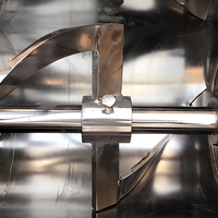 Mélangeur horizontal de type cuve pour poudres sèches et humides, capacité 100L, matériau SUS316L, mélangeur électrique pour l'industrie alimentaire (haute performance/commerciale)