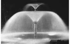 Buse de fontaine à bulles moderne Art Déco en cuivre poli pour extérieur, tête de fontaine à bulles, installation facile par filetage pour bassin à poissons - Product Image 2