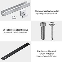 Rel Aluminium Alloy Mini Soeasy untuk Sistem Pemasangan Panel Surya di Atap Logam