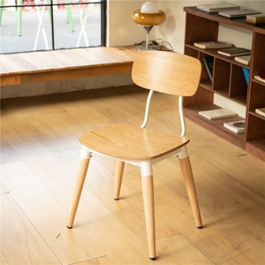 Fabrika restoran otel yemek sandalyeleri ağır iş ahşabı tahıl ısı transferi Metal hezaren sandalye satış için - Product Image 4