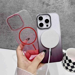 <span class=keywords><strong>Coque</strong></span> dure de luxe magnétique d'anneau mince de couleur de dégradé transparent pour la couverture d'<span class=keywords><strong>iPhone</strong></span> pour 17pro Max <span class=keywords><strong>12</strong></span> pour des modèles d'<span class=keywords><strong>Apple</strong></span> - Product Image 1