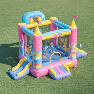 Nueva Casa de rebote de tobogán de agua de alta calidad, juego de agua para niños, juego de competición, trampolín, juegos suaves - Product Image 2