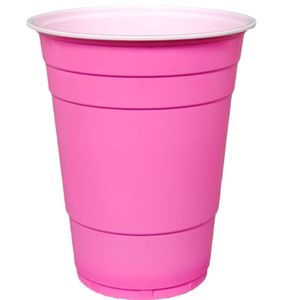 <span class=keywords><strong>Vasos</strong></span> de Cerveza de Plástico Rosa de 16 oz, Resistentes a los Golpes, Reutilizables y Apilables, para <span class=keywords><strong>Beer</strong></span> <span class=keywords><strong>Pong</strong></span>, Fiestas al Aire Libre y Bodas - Product Image 5