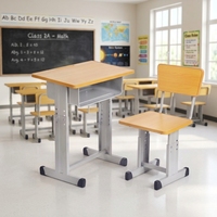 Ensemble de chaise et bureau d'étude ergonomiques pour enfants, réglables en hauteur, meubles pour l'apprentissage à domicile et à l'école