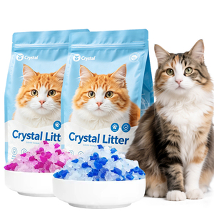 Arena para Gatos de Gel de Sílice Premium, Antibacteriana, Inodora, Libre de Polvo, para Uso en Interiores, de Alta Calidad - Product Image 1