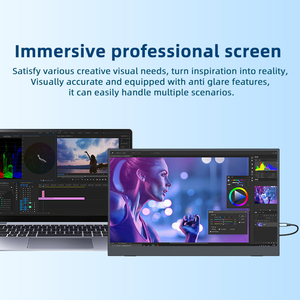 Monitor Portátil para Juegos de 17.3 Pulgadas, 60Hz/144Hz, FHD, Tipo-C, con Soporte Integrado, HDR, Altavoces Duales, Monitor Externo para Laptop, <span class=keywords><strong>PS5</strong></span>, Switch - Product Image 3