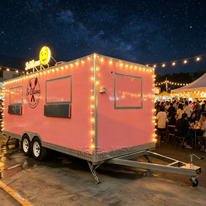 Fast Sandwich Trailer USA Ice Cream Food Truck Festival Coffee CE Catering <b>Cart</b> - Product Image 3