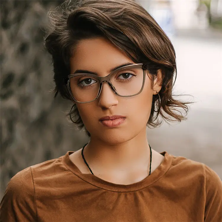 Custom Simple Unisex Transparent Glasses Eyewear Optical Frames for Man Woman