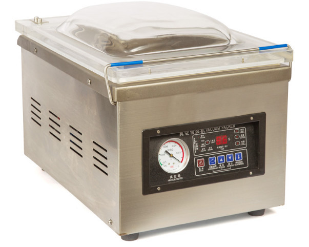 Automatic Single Chamber Food Vacuum Sealer Machine Desktop Type Vaccum Packer for Pouch and Film Packaging