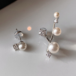 Orecchini a Perno Versatili in Ottone con Placcatura in Platino e Zirconia <span class=keywords><strong>Gioielli</strong></span> da Donna <span class=keywords><strong>Cielo</strong></span> Stellato Vendita all'Ingrosso - Product Image 3