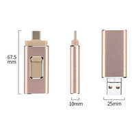 Clé USB OTG Type-C en métal, nouvelle génération, la plus vendue, 64 Go, 128 Go, 256 Go, 512 Go, 1 To, 4-en-1, gadgets USB, nouvelles clés USB 2025