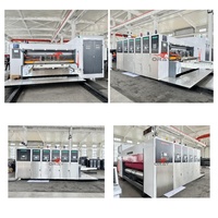 Oray 1224 Nuevo Alimentador Automático de Borde Delantero de 4 Colores con Tinta al Agua para Impresora, Ranuradora y Troqueladora, Controlado por PLC para Cartón Corrugado