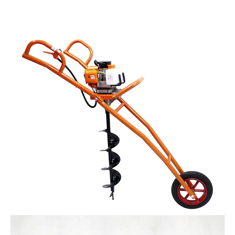 High quality 52cc ground deep post hole digger auger drill 150mm earth auger for tree planting