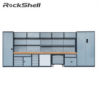 Armoire à outils industrielle robuste Rockshell, établi multi-tiroirs en acier laminé à froid, capacité de charge de 1000 kg, finition poudrée OBM/OEM/ODM