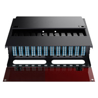 Kabel Serat Optik 1U 96 Core High Density Terminal MPO Panel Patch Data Room IP Konektor Tipe LC Kompatibel 4G 3G