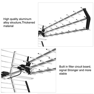 Strong Triple Antena <b>Smart</b> HD Long Range Foldable Outdoor Digital <b>TV</b> Antenna Pole Mount 470-860MHz Frequency Aluminium Plastic - Product Image 2